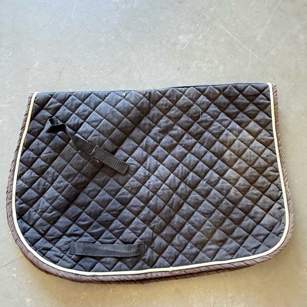 Quilted Black Saddle Pad